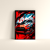 Graphic Rush: A Nissan GTR Nismo Poster